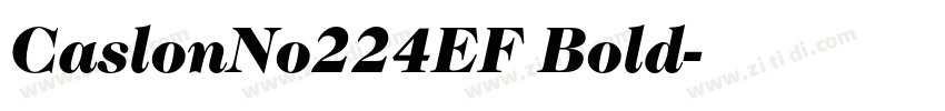 CaslonNo224EF Bold字体转换 CaslonNo224EF Bold字体转换